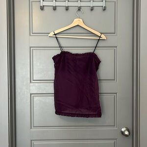 Maeve Layered Ruffle-Trim Organza Cami